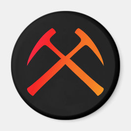 Imã Magnet Crossed Rock Hammers