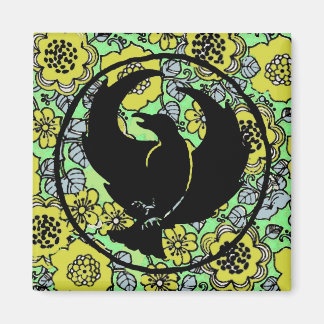 Imã Magnet Crowfoot com Flores Amarelas