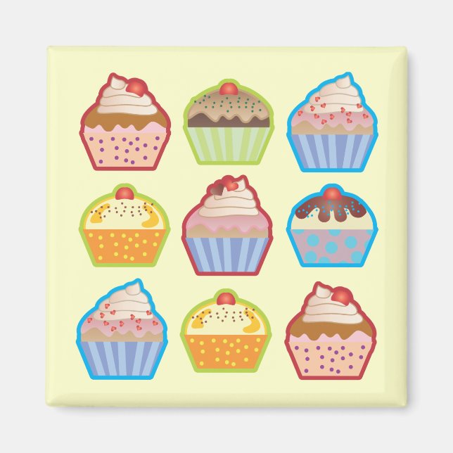 Imã Magnet Cupcakes Lotsa (Frente)