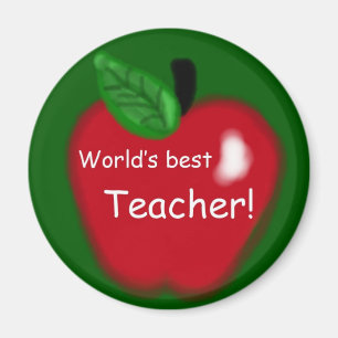 Imã Magnet da Apple "O Melhor Professor do Mundo"