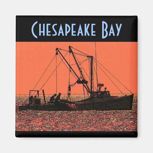 Imã Magnet da Baía de Chesapeake - Personalizado (Frente)
