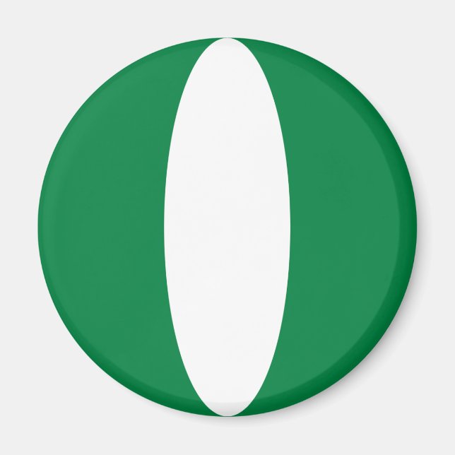 Imã Magnet da Bandeira de Pesca da Nigéria (Frente)