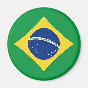 Imã Magnet da Bandeira do Brasil