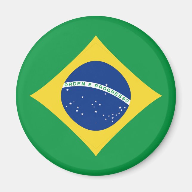 Imã Magnet da Bandeira do Brasil (Frente)