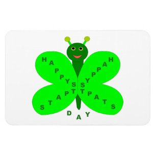 Ímã Magnet da Borboleta do Dia de São Patricks