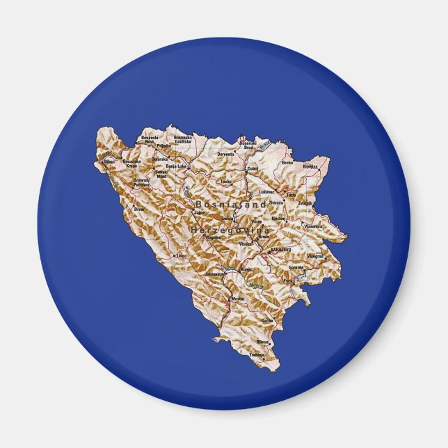Imã Magnet da Bósnia-Herzegovina (Frente)
