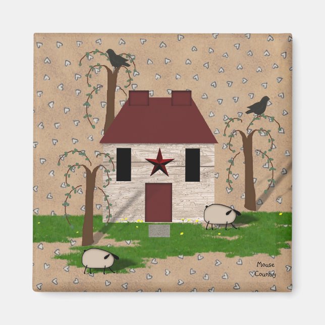 Imã Magnet da Casa Primitiva (Frente)