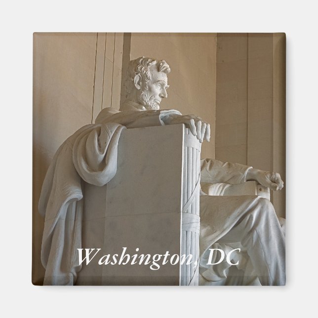 Imã Magnet da Estátua Lincoln Sideways (Frente)