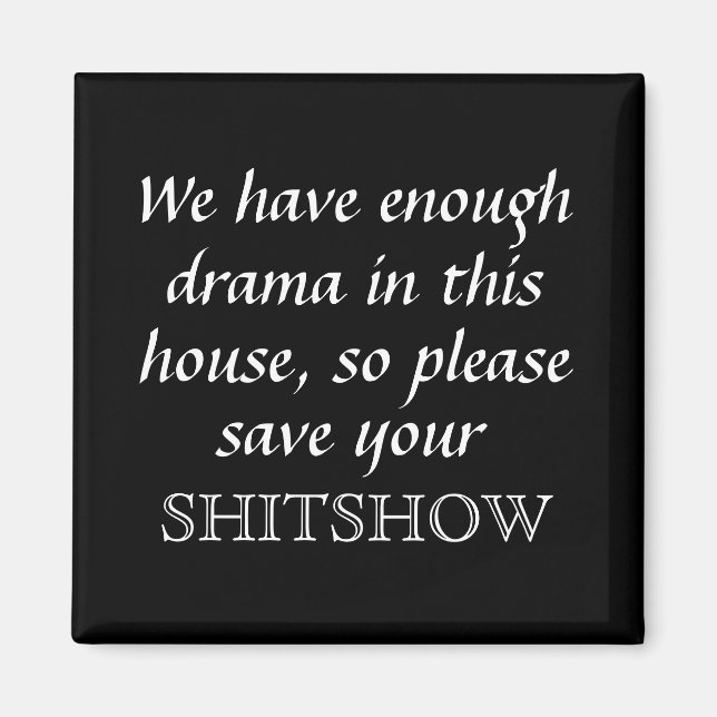 Imã Magnet da família de drama engraçado (Frente)