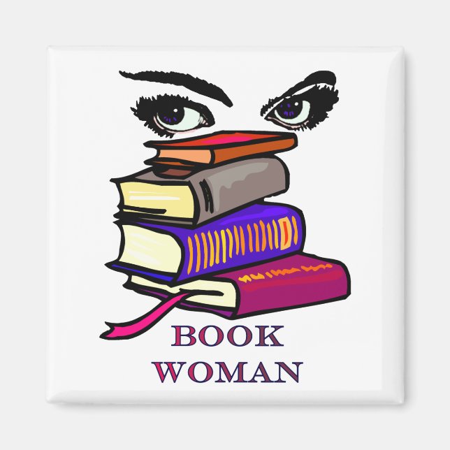 Imã Magnet da Mulher do Livro (Frente)