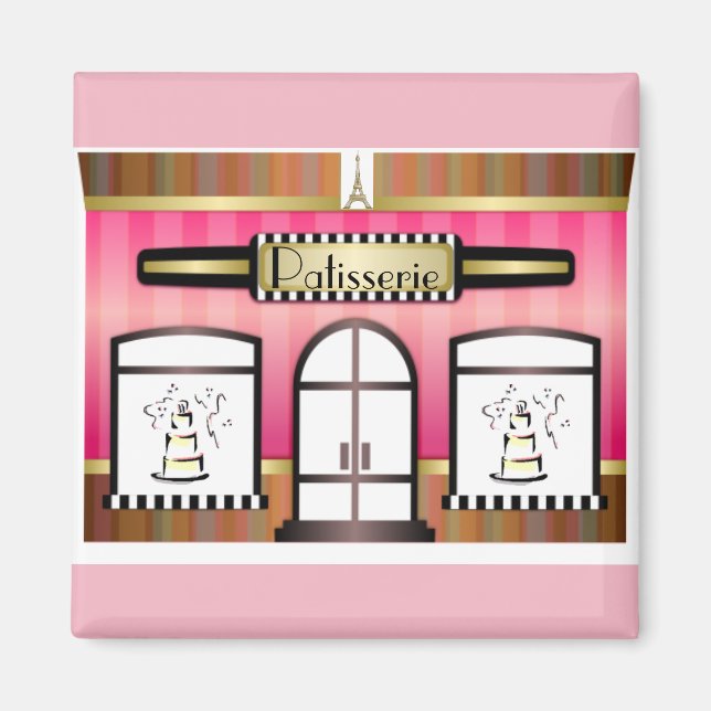 Imã Magnet da Patisserie Francesa (Frente)