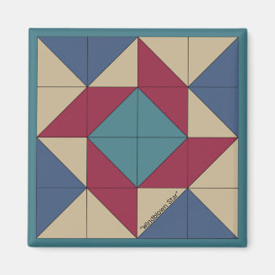 Imã Magnet da pinça da Americana do Mini Barn Quilt