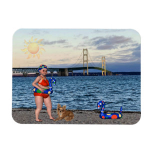 Ímã Magnet da ponte Mackinac