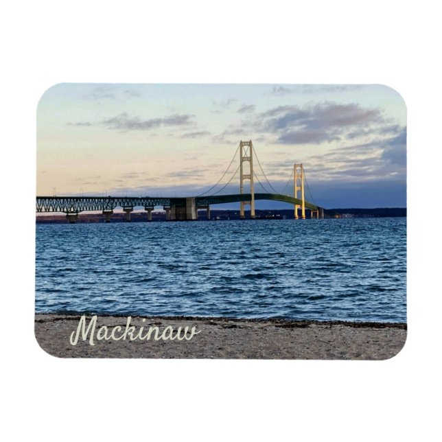 Ímã Magnet da ponte Mackinac (Horizontal)