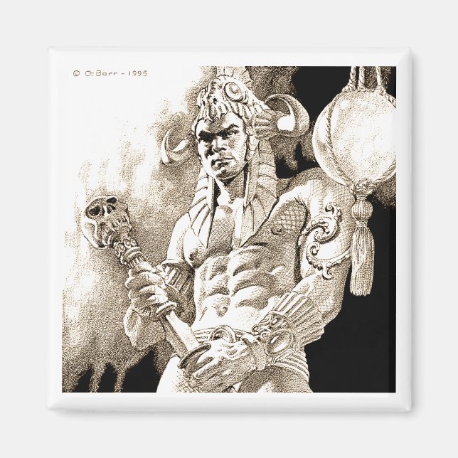 Imã Magnet da Praça do Guerreiro Bárbaro (Frente)