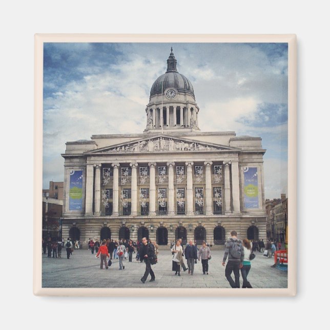 Imã Magnet da praça do mercado de Nottingham (Frente)