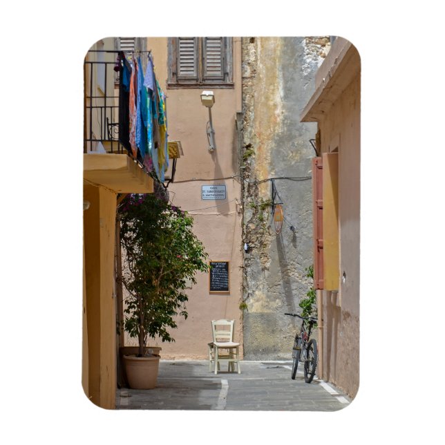 Ímã Magnet da rua mediterrânica (Vertical)