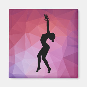 Imã Magnet da silhueta de dança