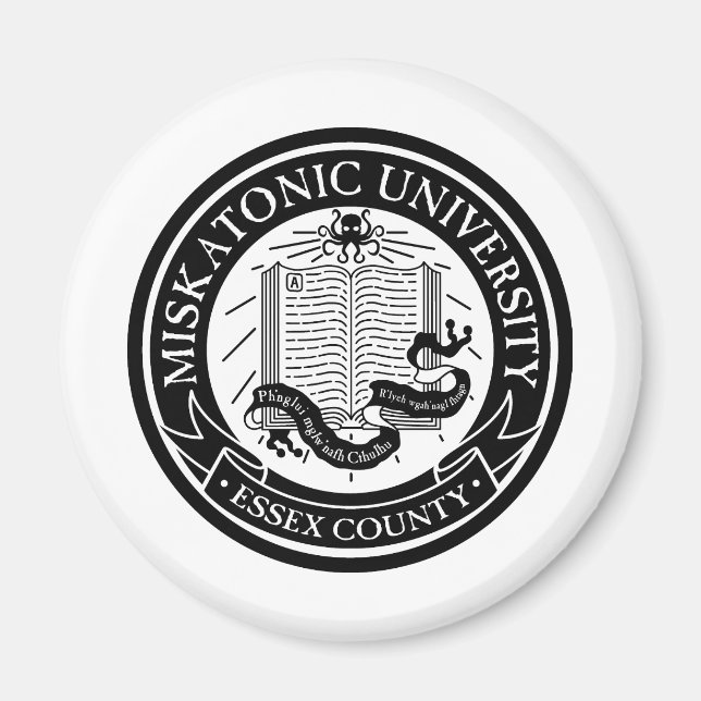 Imã Magnet da Universidade Miskatonic (Frente)
