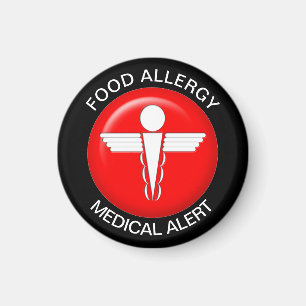 Imã Magnet de Alerta de Alergia da comida