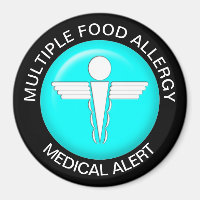 Magnet de Alerta de Alergia da comida