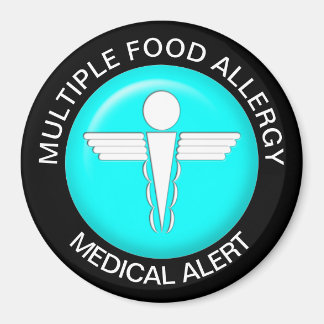 Imã Magnet de Alerta de Alergia da comida