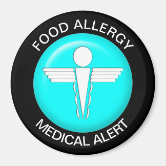 Imã Magnet de Alerta de Alergia da comida