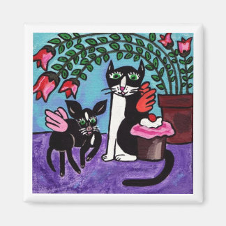 Imã Magnet de Amigos do Anjo do cupcake