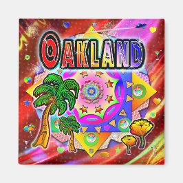 Imã Magnet de Amigos Tropicais de Oakland