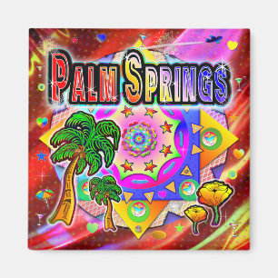 Imã Magnet de Amigos Tropicais de Palm Primaveras