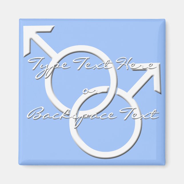 Imã Magnet De Amor Do Homem Do Mesmo Sexo Do Orgulho g (Frente)