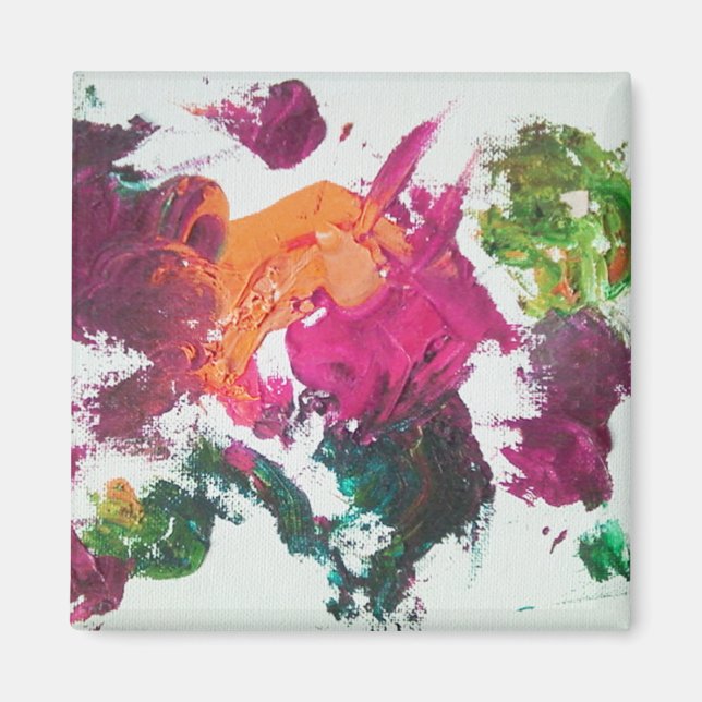 Imã Magnet de amora da paleta de pintura de óleo (Frente)