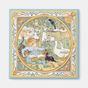 Imã Magnet De Animais Vintage