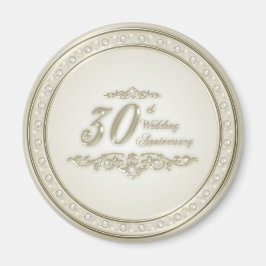 Imã Magnet de Aniversário de Casamento de 30