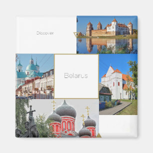 Imã Magnet de Arquitetura das Igrejas de Belarus Mir C