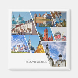 Imã Magnet de Arquitetura das Igrejas de Belarus Mir C