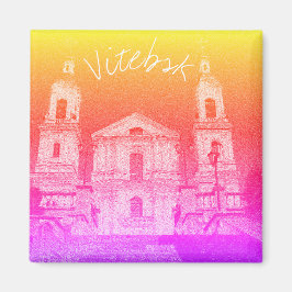 Imã Magnet de Arquitetura Estilizada em Belarus Vitebs