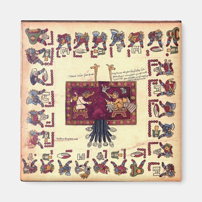 Imã Magnet de Arte Aztec (Frente)