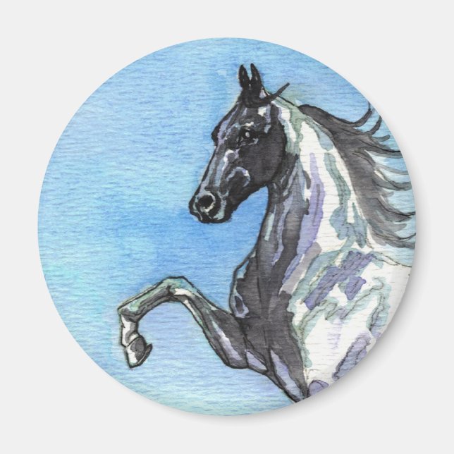 Imã Magnet de Arte de Cavalo de Saddlecriado (Frente)