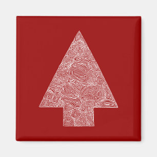 Imã Magnet de Árvore de Natal Moderno