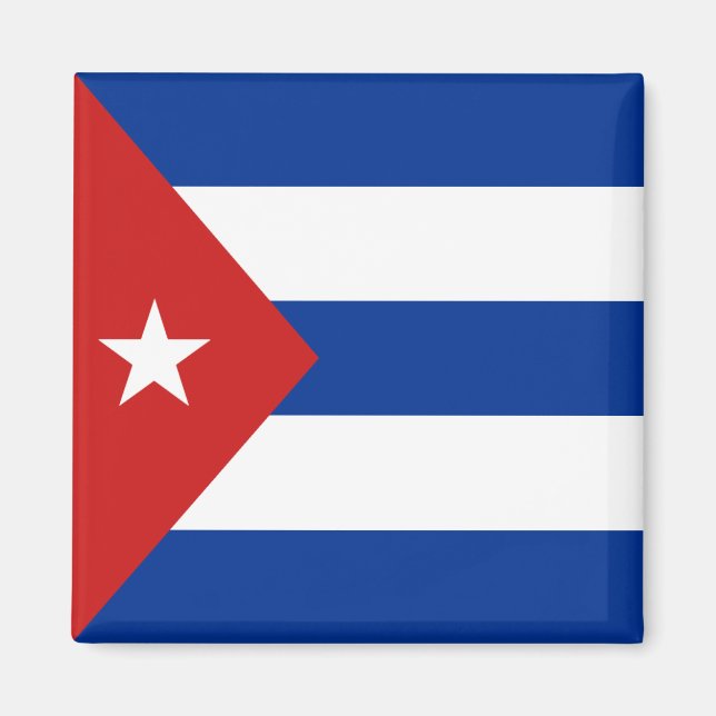 Imã Magnet de Bandeira de Cuba (Frente)