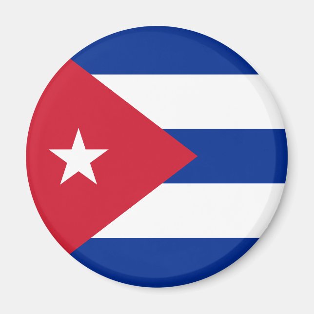 Imã Magnet de Bandeira de Cuba (Frente)