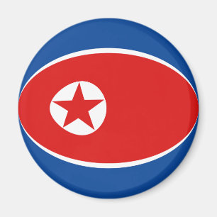 Imã Magnet de Bandeira de Fisheye, Coreia do Norte