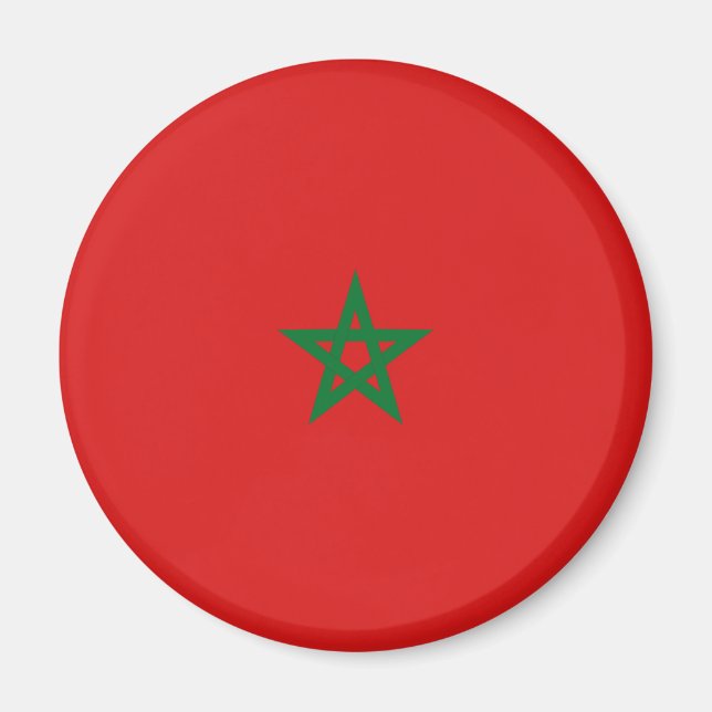 Imã Magnet de Bandeira de Pesca de Marrocos (Frente)
