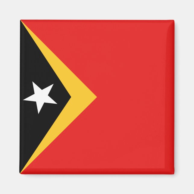 Imã Magnet de Bandeira de Timor Leste (Frente)