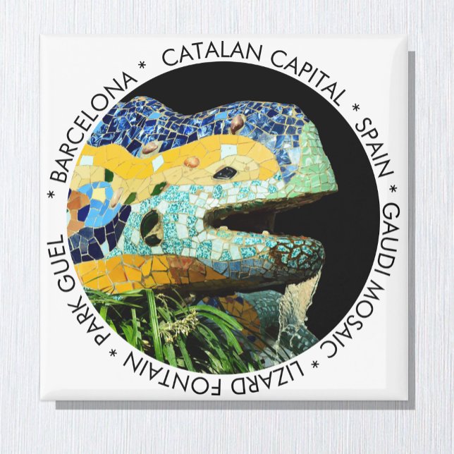 Imã Magnet de Barcelona, Lizard, Espanha/Catalunha (Criador carregado)