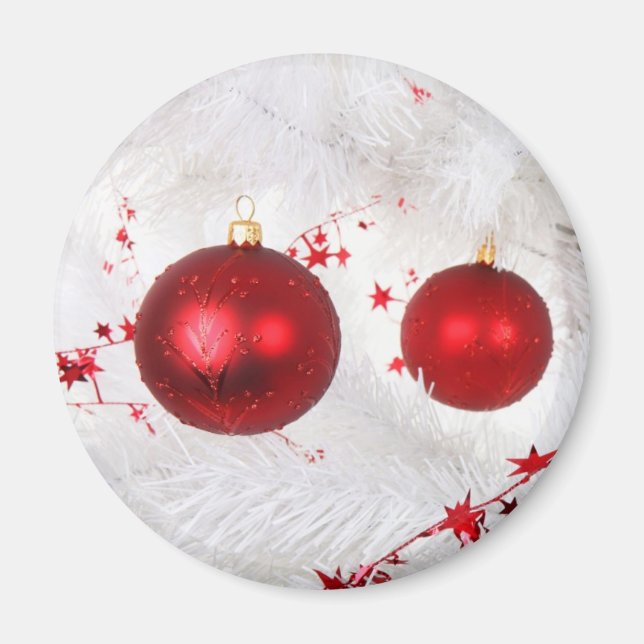 Imã Magnet de Baubles de Natal (Frente)