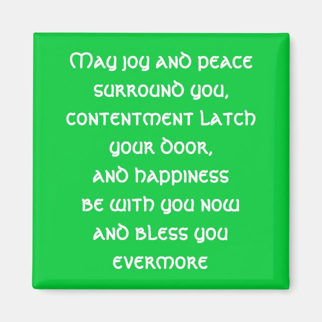 Imã Magnet de Bênção Irlandesa (Frente)