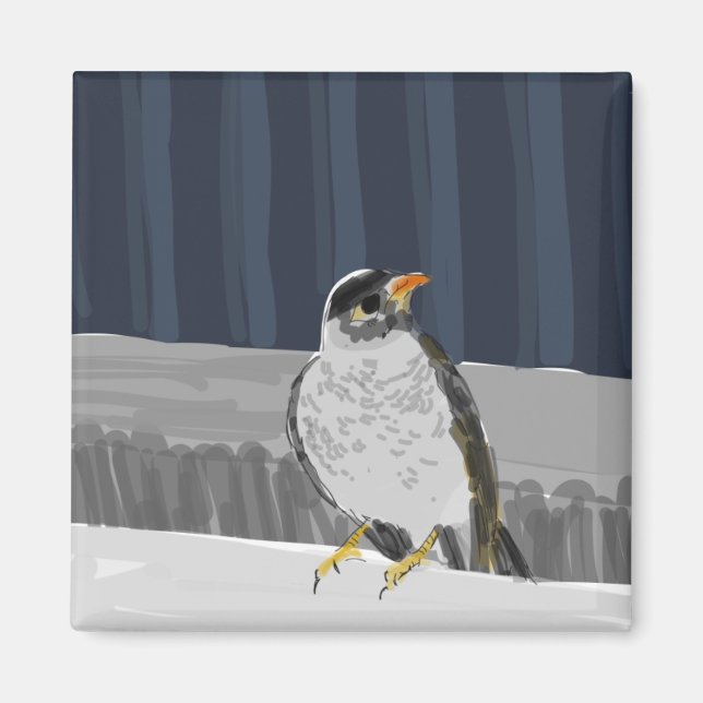 Imã Magnet de Bird em A Rail (Frente)