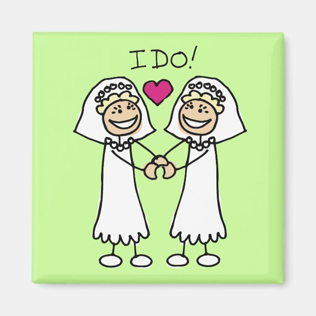 Imã Magnet de Brides Lésbicas (Frente)